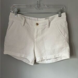 Lilly Pulitzer Cream Textured Shorts